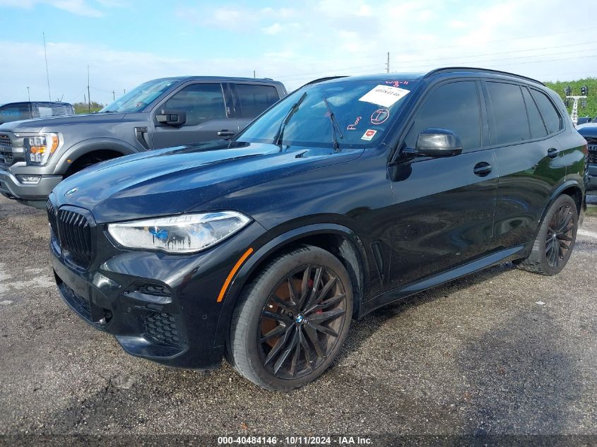 VIN 5UXCR6C04N9M58787 2022 BMW X5, Xdrive40I no.2