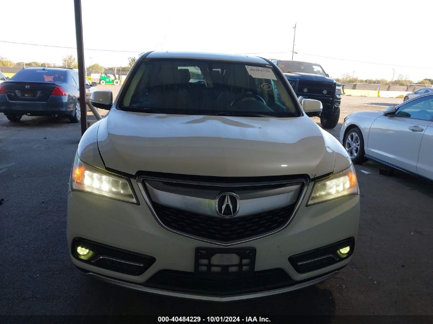 2015 Acura Mdx VIN: 5FRYD3H29FB012400 Lot: 40484229