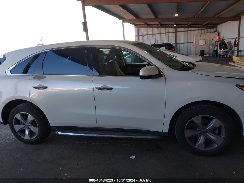 2015 Acura Mdx VIN: 5FRYD3H29FB012400 Lot: 40484229