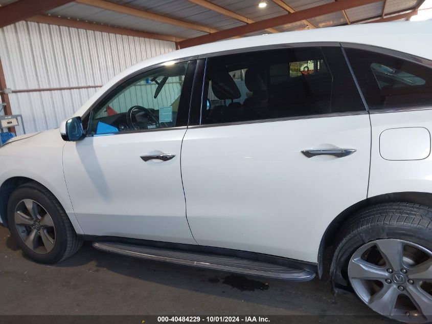 2015 Acura Mdx VIN: 5FRYD3H29FB012400 Lot: 40484229