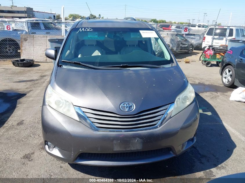 5TDYK3DC0CS264887 2012 Toyota Sienna Xle V6 8 Passenger