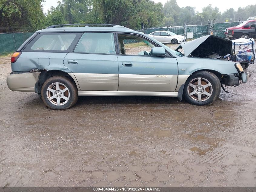 2002 Subaru Outback H6-3.0 Vdc VIN: 4S3BH896127643023 Lot: 40484425