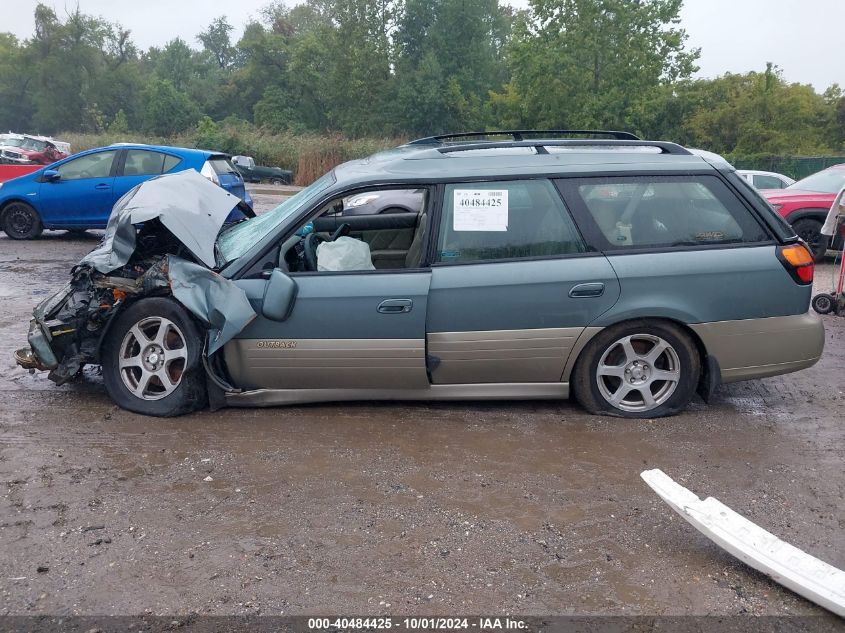 2002 Subaru Outback H6-3.0 Vdc VIN: 4S3BH896127643023 Lot: 40484425