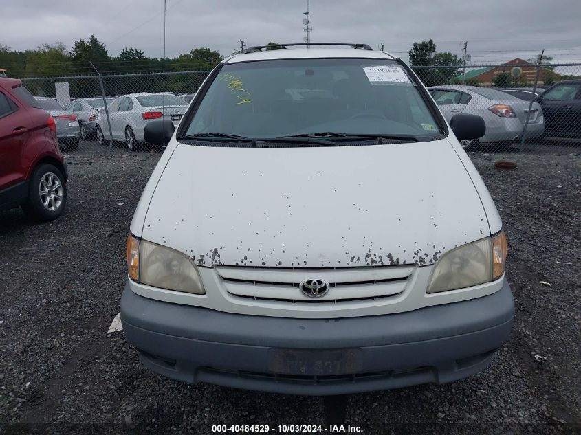 2001 Toyota Sienna Le VIN: 4T3ZF13C51U358869 Lot: 40484529