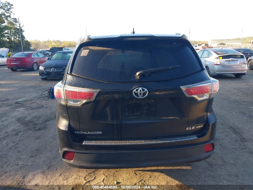 5TDJKRFH9FS135452 2015 Toyota Highlander Xle