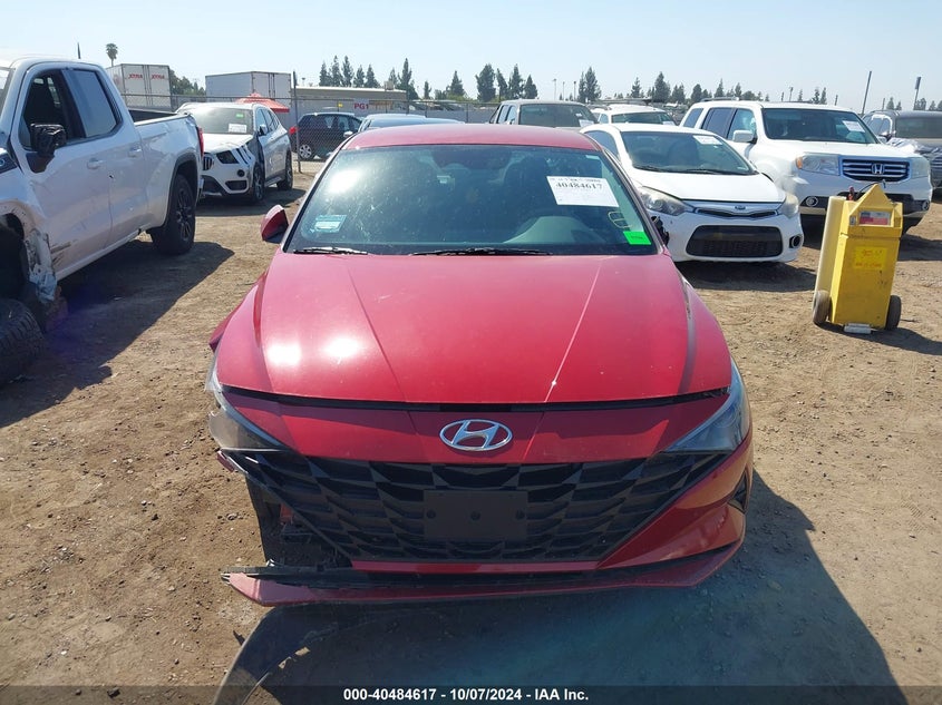 KMHLM4AJ8PU054936 2023 Hyundai Elantra Hybrid Blue