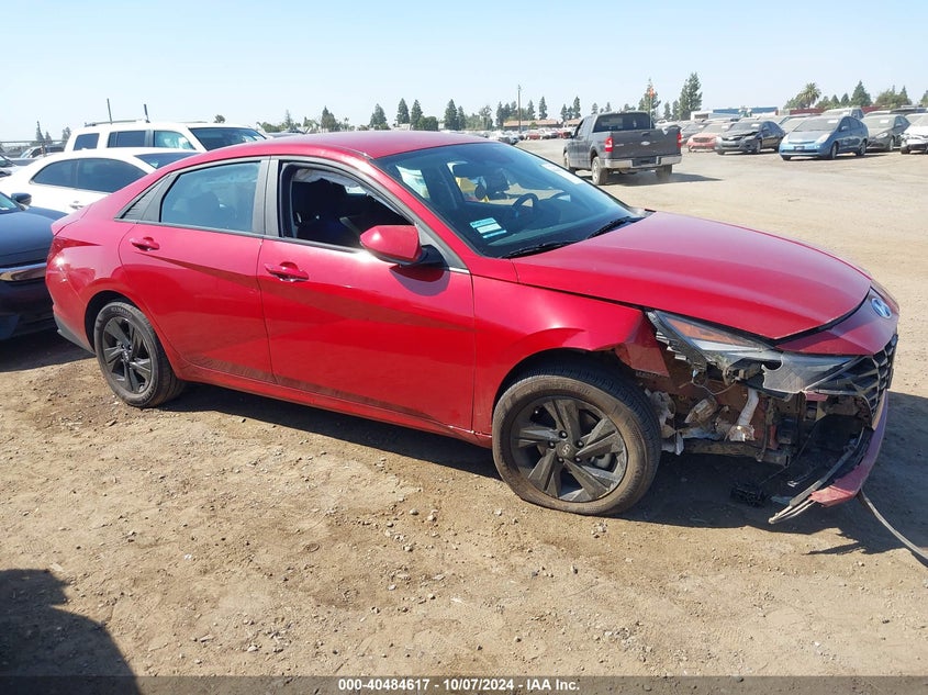 KMHLM4AJ8PU054936 2023 Hyundai Elantra Hybrid Blue