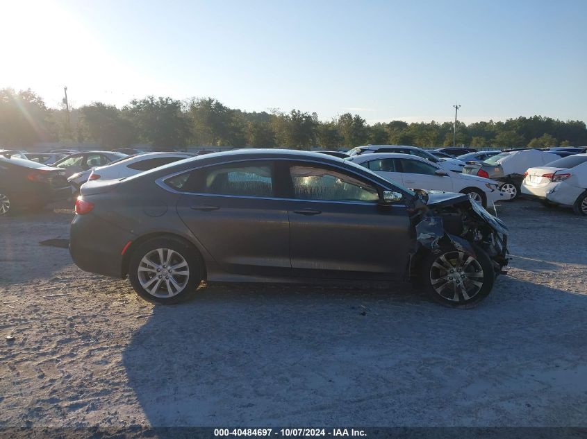 2015 Chrysler 200 Limited VIN: 1C3CCCABXFN615256 Lot: 40484697