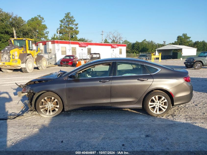 2015 Chrysler 200 Limited VIN: 1C3CCCABXFN615256 Lot: 40484697