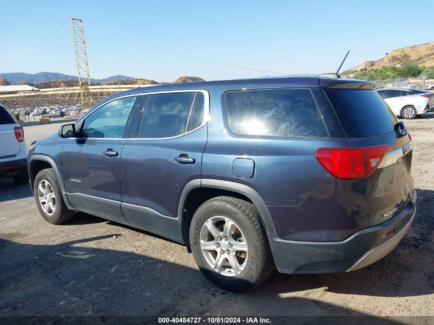 1GKKNRLA2JZ190629 2018 GMC Acadia Sle