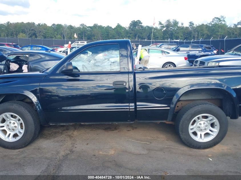 2004 Dodge Dakota VIN: 1D7FL16K84S676728 Lot: 40484728