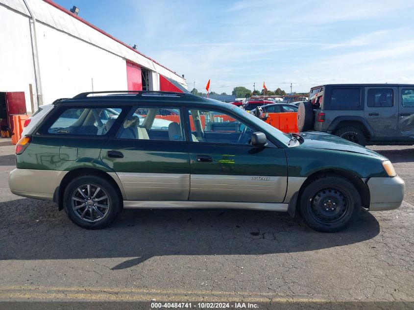 2000 Subaru Outback Outback W/Gl Equip VIN: 4S3BH6751Y6605868 Lot: 40484741