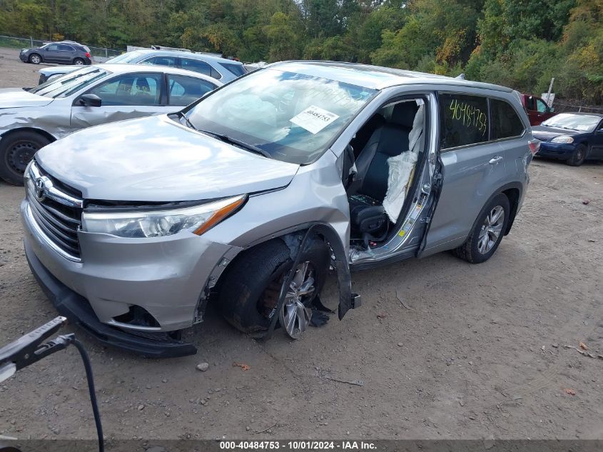 5TDJKRFH0FS114635 2015 TOYOTA HIGHLANDER - Image 2