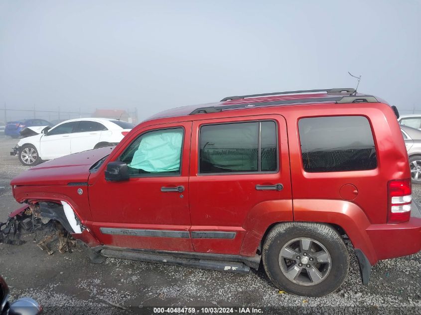 2008 Jeep Liberty Sport VIN: 1J8GN28K78W186591 Lot: 40484759