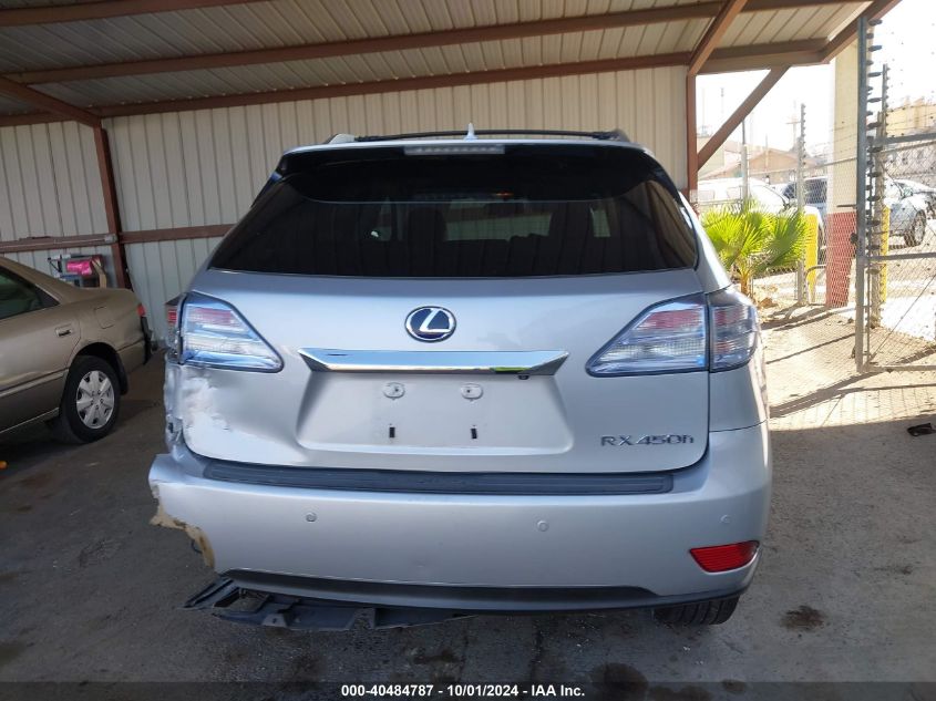 2012 Lexus Rx 450H VIN: JTJBC1BA5C2430883 Lot: 40484787