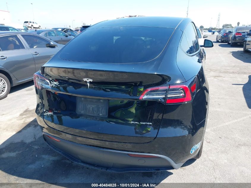 2021 Tesla Model Y Long Range Dual Motor All-Wheel Drive VIN: 5YJYGDEE5MF099738 Lot: 40484825