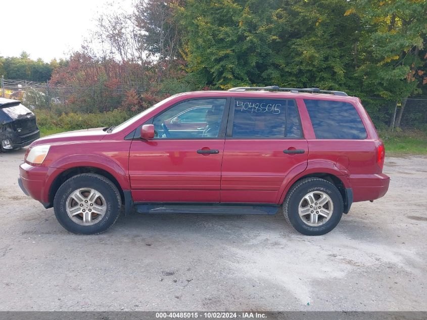 2005 Honda Pilot Ex-L VIN: 5FNYF18545B054093 Lot: 40485015