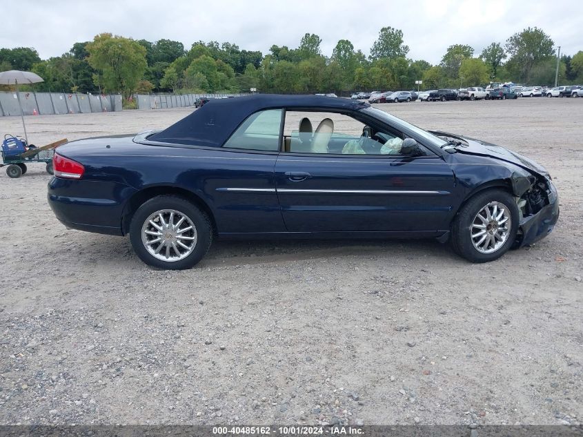 2002 Chrysler Sebring Limited VIN: 1C3EL65R32N280529 Lot: 40485162