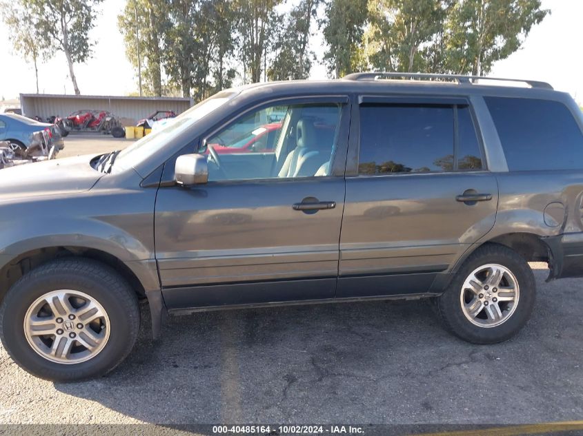 2005 Honda Pilot Ex-L VIN: 2HKYF186X5H521155 Lot: 40485164