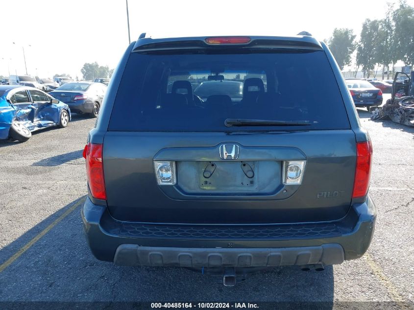 2005 Honda Pilot Ex-L VIN: 2HKYF186X5H521155 Lot: 40485164