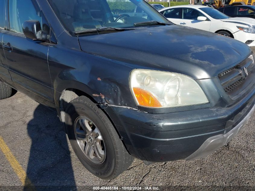 2005 Honda Pilot Ex-L VIN: 2HKYF186X5H521155 Lot: 40485164