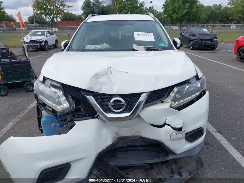 2016 Nissan Rogue Sv VIN: KNMAT2MV4GP729066 Lot: 40485277