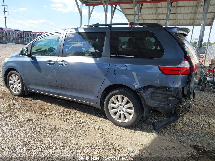 2015 Toyota Sienna Xle Premium 7 Passenger VIN: 5TDDK3DC1FS095692 Lot: 40485296