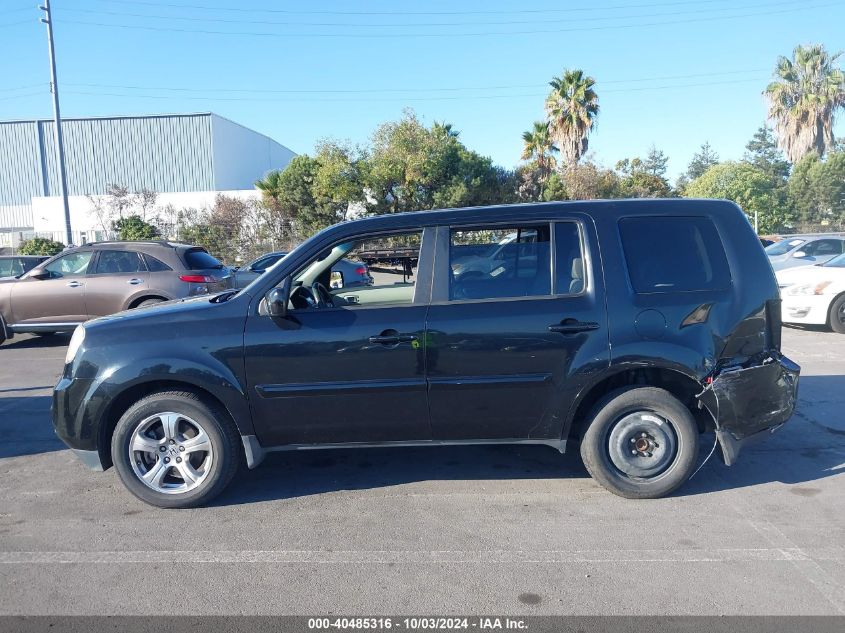 2013 Honda Pilot Ex VIN: 5FNYF3H42DB028741 Lot: 40485316