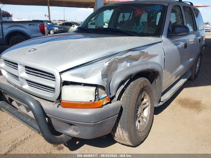 2003 Dodge Durango Sport/Sxt VIN: 1D4HR38N63F619815 Lot: 40485317