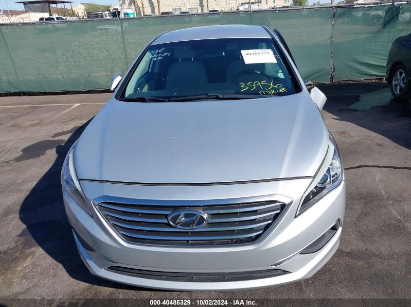 2017 Hyundai Sonata Se VIN: 5NPE24AF6HH479033 Lot: 40485329