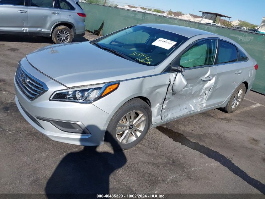 2017 Hyundai Sonata Se VIN: 5NPE24AF6HH479033 Lot: 40485329