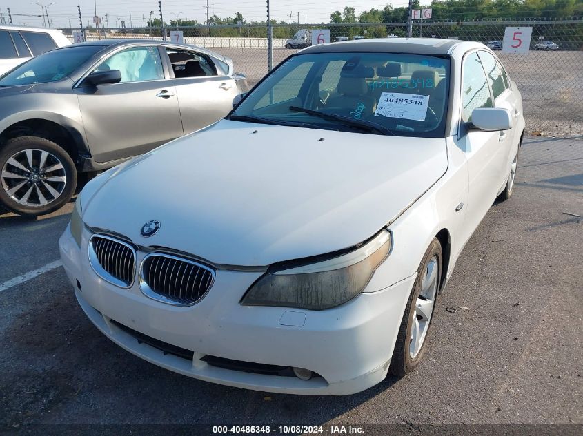 2007 BMW 525I VIN: WBANE53537CK92423 Lot: 40485348