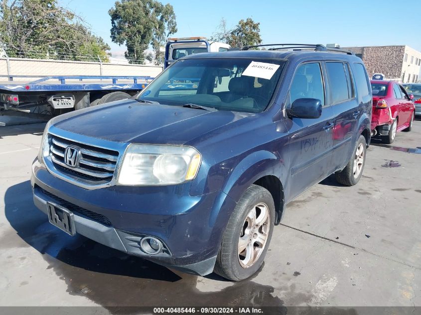 2012 Honda Pilot Ex-L VIN: 5FNYF4H50CB073688 Lot: 40485446