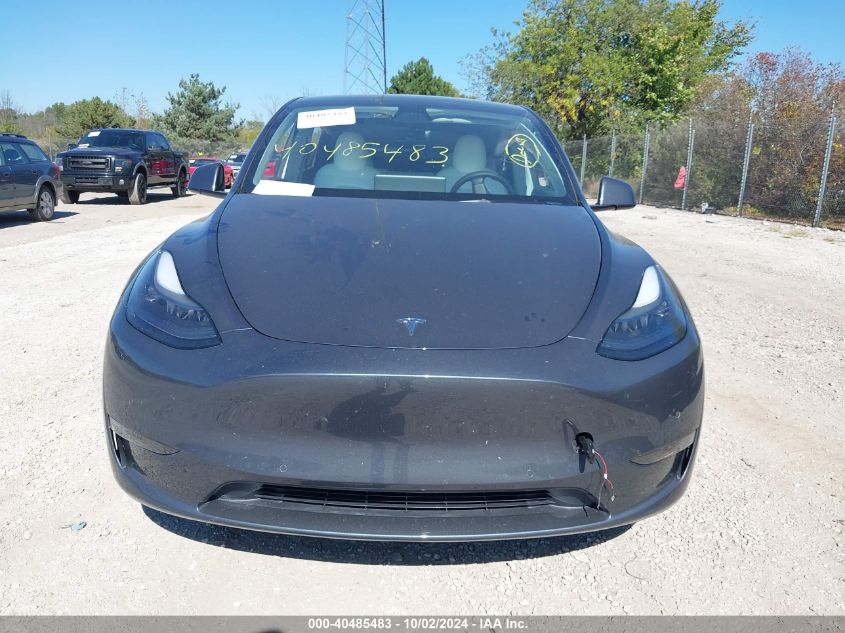 2022 Tesla Model Y Performance Dual Motor All-Wheel Drive VIN: 7SAYGDEF5NF486383 Lot: 40485483