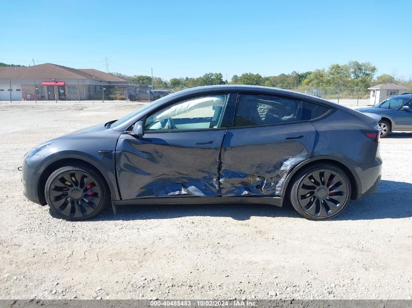 2022 Tesla Model Y Performance Dual Motor All-Wheel Drive VIN: 7SAYGDEF5NF486383 Lot: 40485483