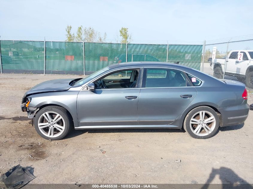 2014 Volkswagen Passat 2.0L Tdi Sel Premium VIN: 1VWCN7A30EC079964 Lot: 40485538