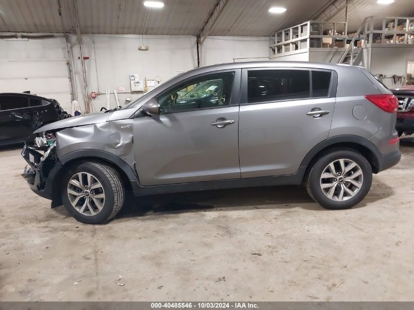 2016 Kia Sportage Lx VIN: KNDPBCAC4G7853084 Lot: 40485546