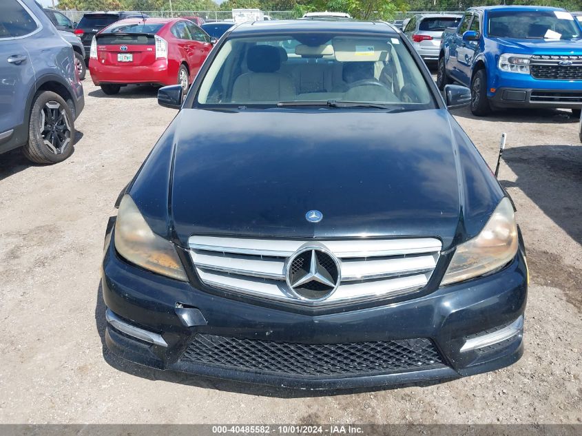 2012 Mercedes-Benz C 250 VIN: WDDGF4HB9CA604418 Lot: 40485582