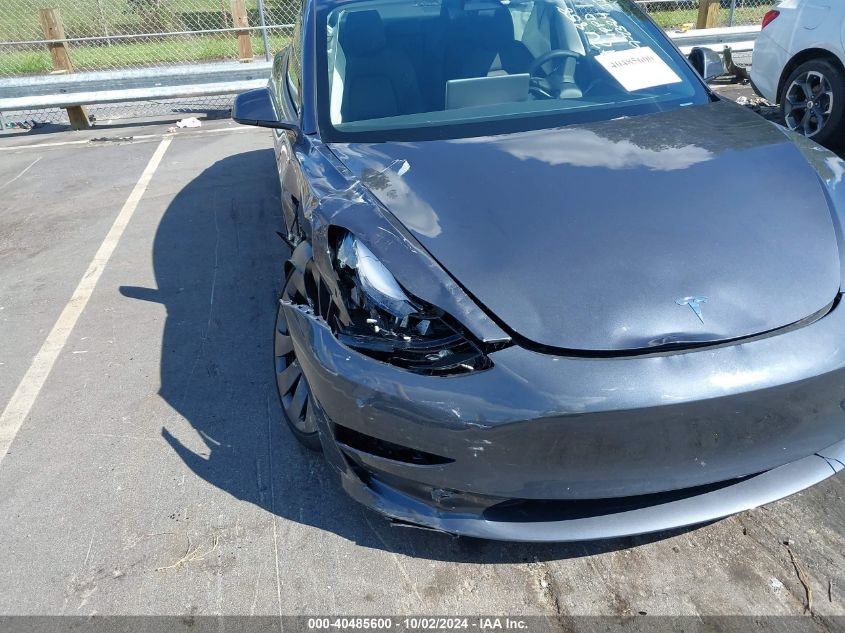 2023 Tesla Model 3 Performance Dual Motor All-Wheel Drive VIN: 5YJ3E1EC5PF709848 Lot: 40485600