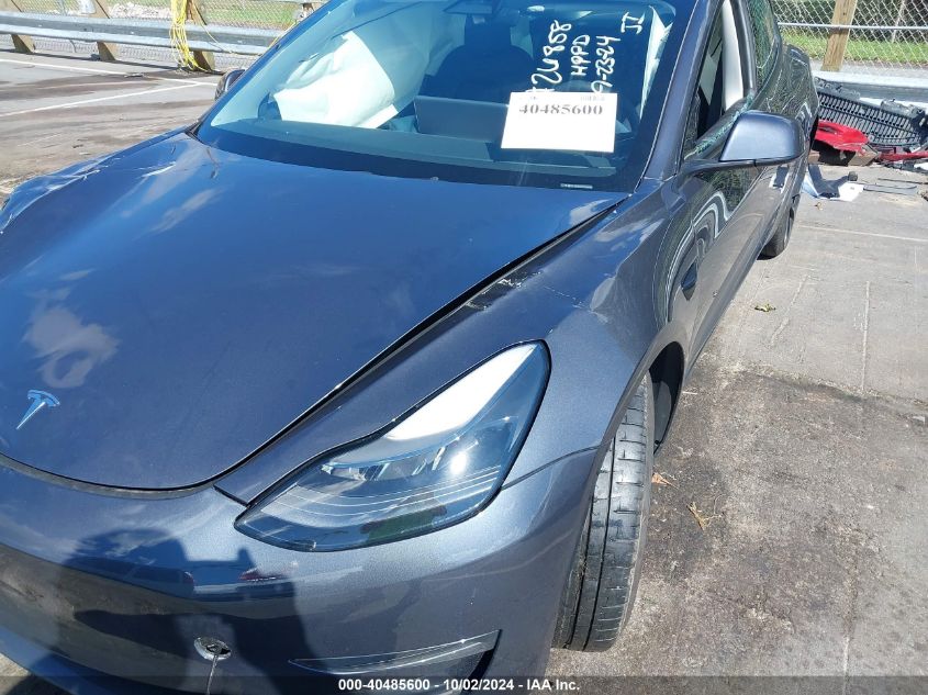 2023 Tesla Model 3 Performance Dual Motor All-Wheel Drive VIN: 5YJ3E1EC5PF709848 Lot: 40485600