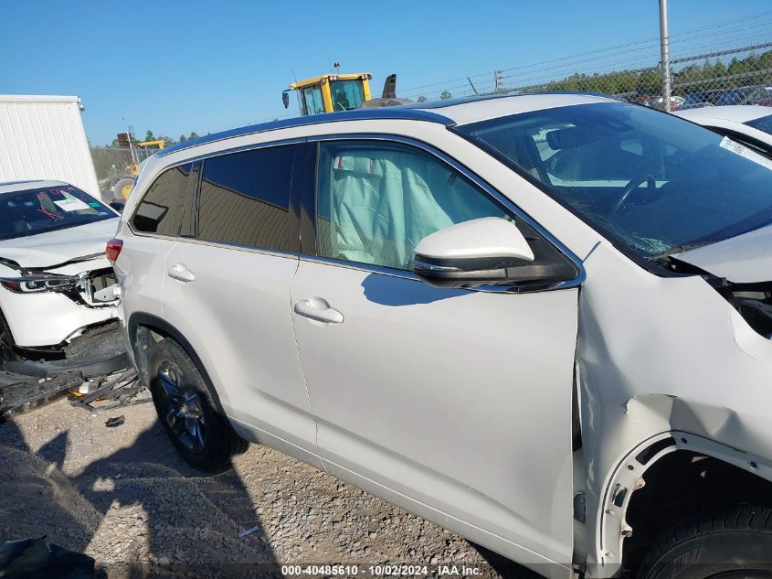 2018 Toyota Highlander Limited Platinum VIN: 5TDYZRFH5JS254909 Lot: 40485610