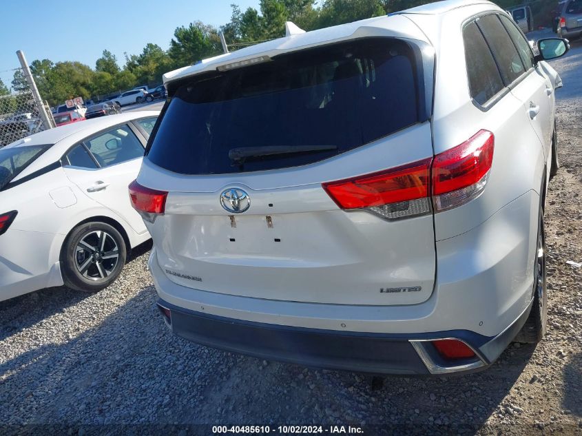 2018 Toyota Highlander Limited Platinum VIN: 5TDYZRFH5JS254909 Lot: 40485610