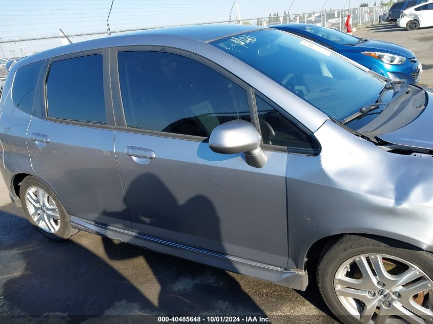 2008 Honda Fit Sport VIN: JHMGD38608S027291 Lot: 40485648