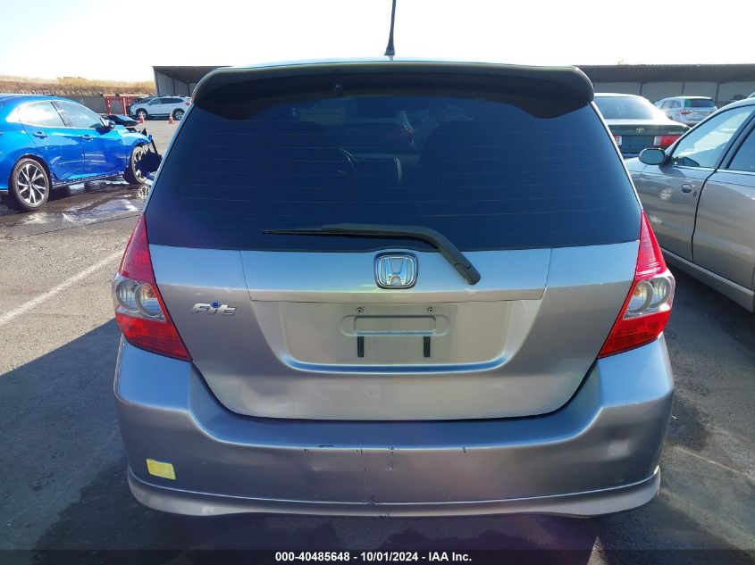 2008 Honda Fit Sport VIN: JHMGD38608S027291 Lot: 40485648