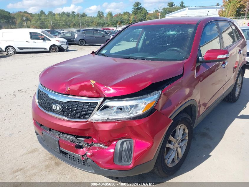 5XYKT3A68EG487860 2014 Kia Sorento Lx