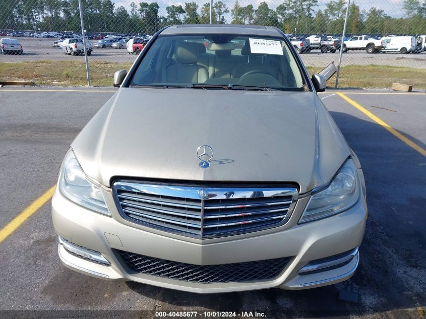 2012 Mercedes-Benz C 250 Luxury/Sport VIN: WDDGF4HB2CA654786 Lot: 40485677