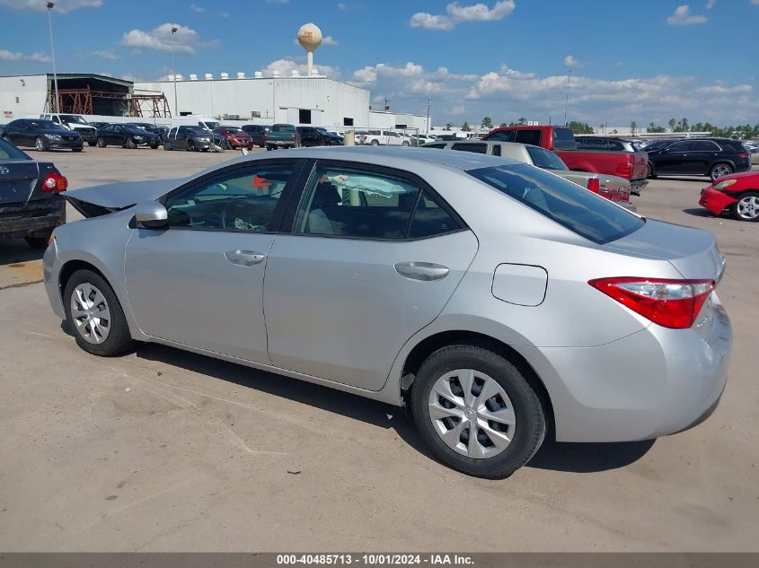 2015 Toyota Corolla L VIN: 2T1BURHE1FC290488 Lot: 40485713