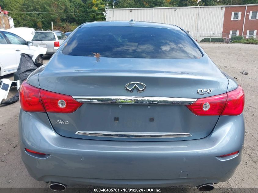 2014 Infiniti Q50 Premium VIN: JN1BV7AR9EM687935 Lot: 40485781