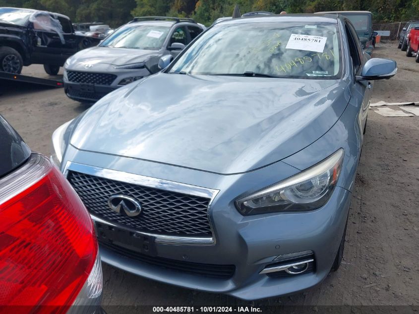 2014 Infiniti Q50 Premium VIN: JN1BV7AR9EM687935 Lot: 40485781