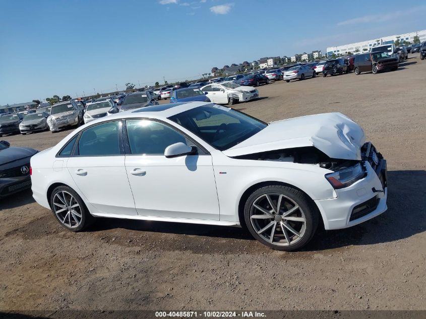 2016 Audi A4 2.0T Premium VIN: WAUAFAFL3GN014625 Lot: 40485871